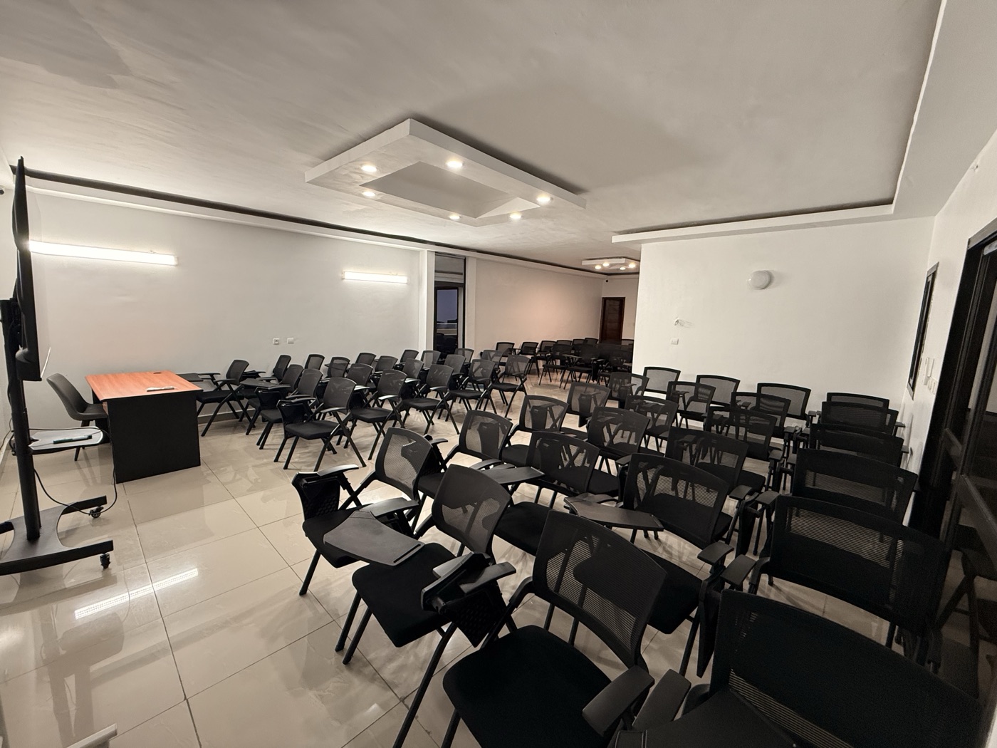 Vue générale de la salle de formation
